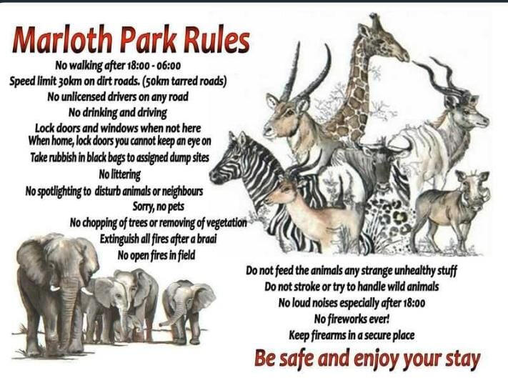 Marloth Park Rules
